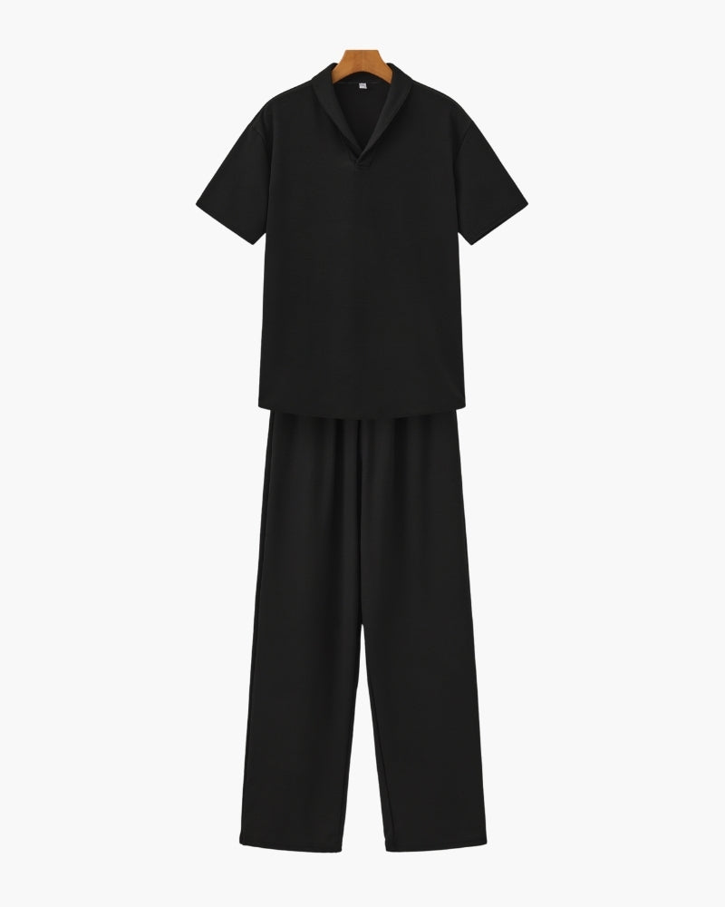 Cotton Polo &amp; Pants Set