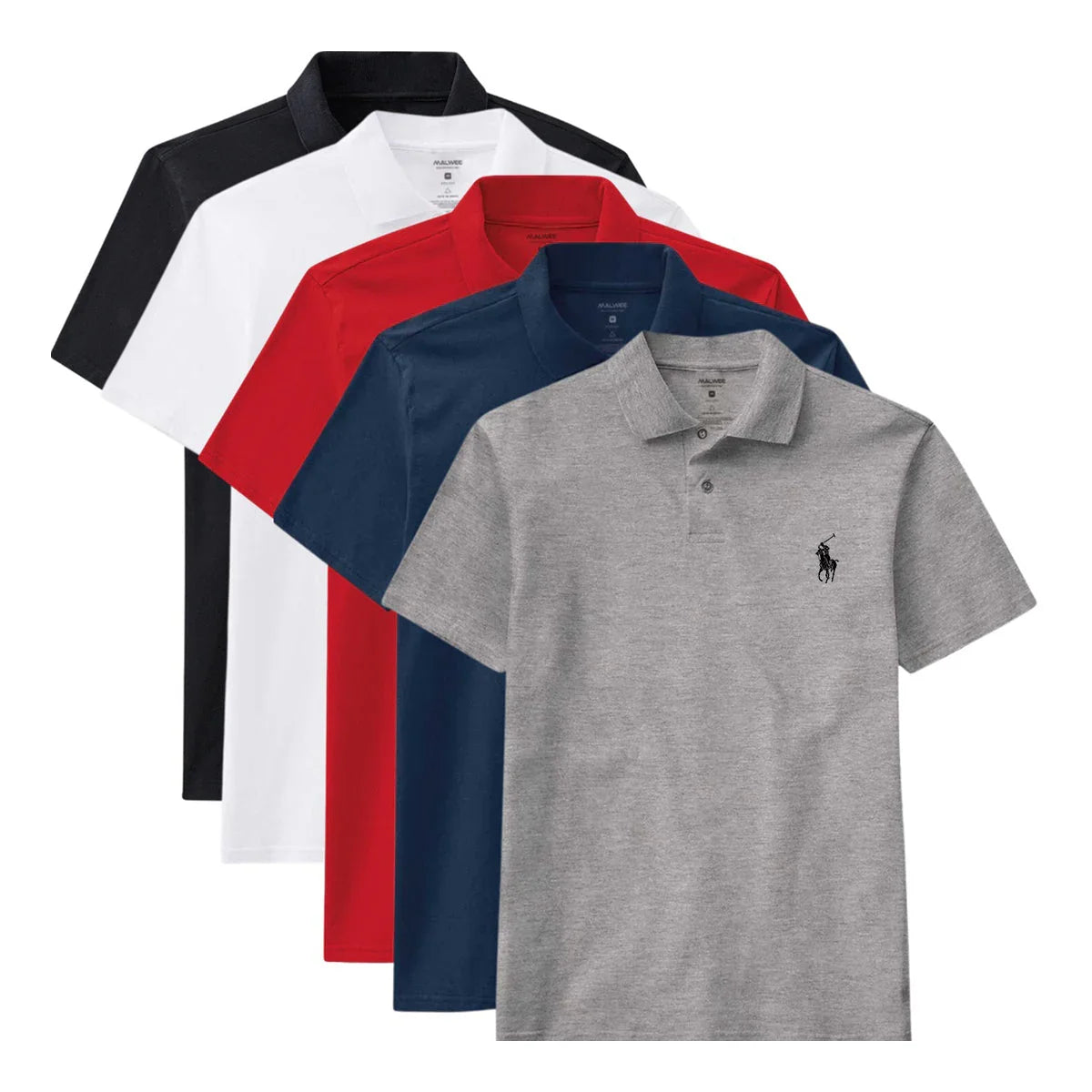 [BUY 3 GET 5] Kit 5 Polo R&amp;L Essential - Pure