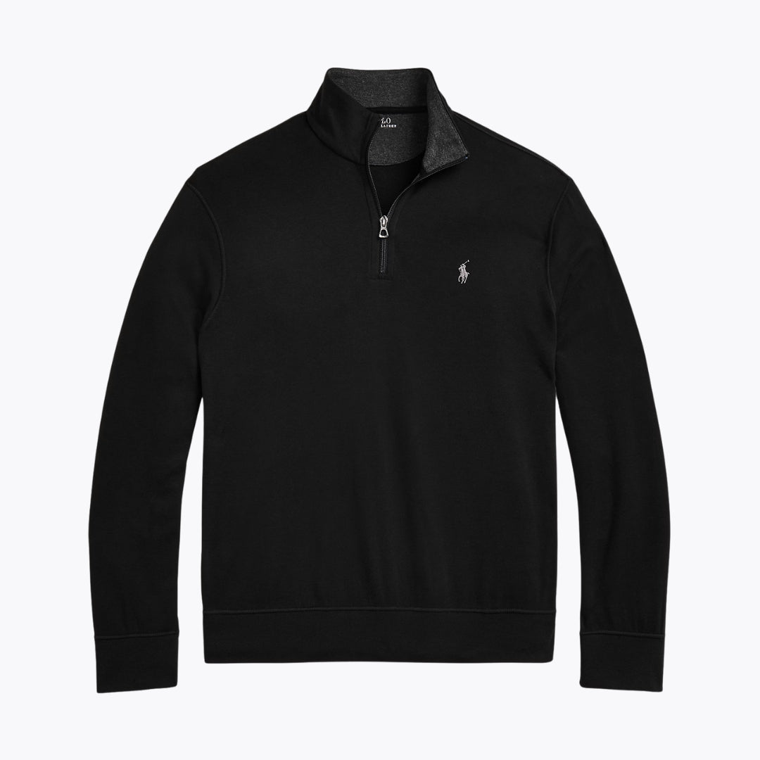 RL Luxury Jersey Quarter-Zip Pullover 