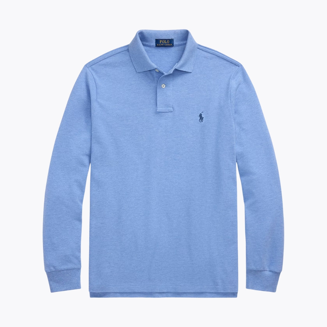 [Buy 1 Get 1 Free] RL Mesh Long-Sleeve Polo Shirt 
