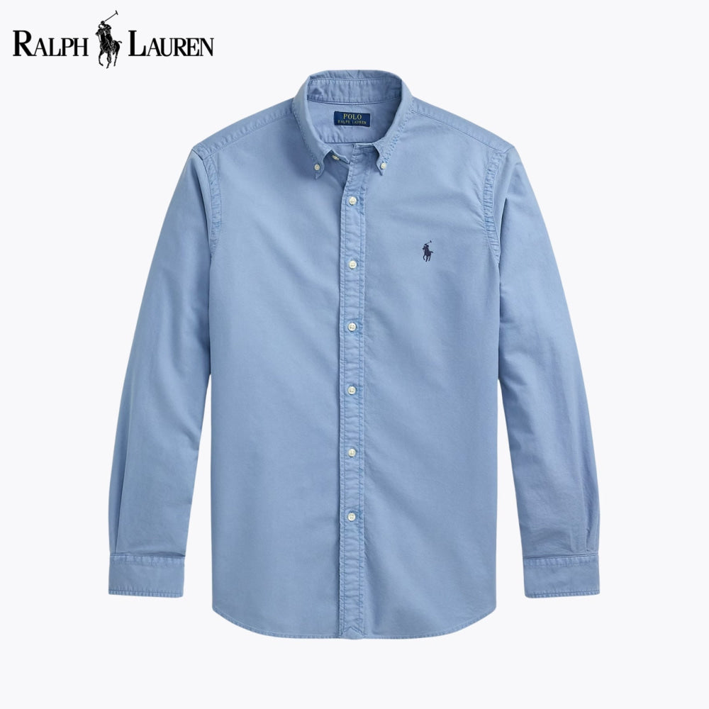RL Slim Fit Garment-Dyed Oxford Shirt 
