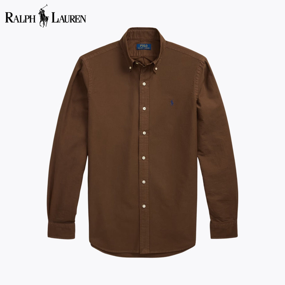 RL Slim Fit Garment-Dyed Oxford Shirt 