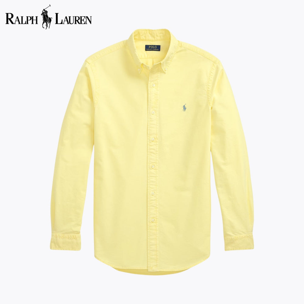 RL Slim Fit Garment-Dyed Oxford Shirt 